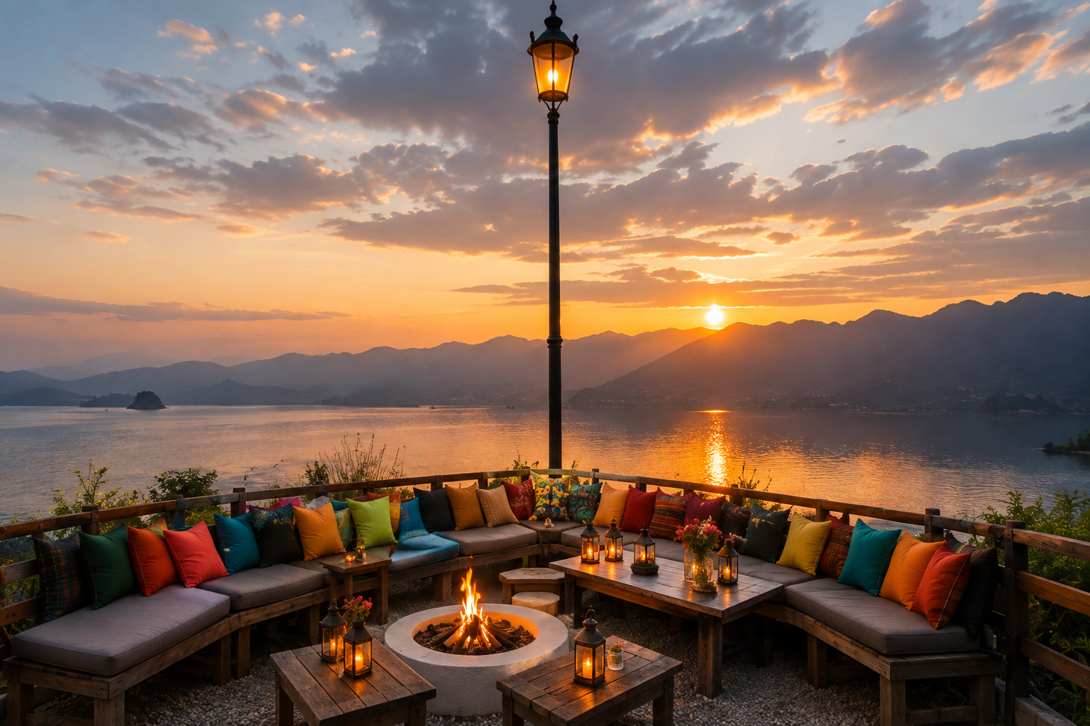 Royal Sunset Bonfire Lounge